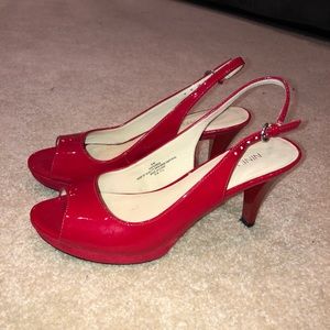 Red Nine West heels